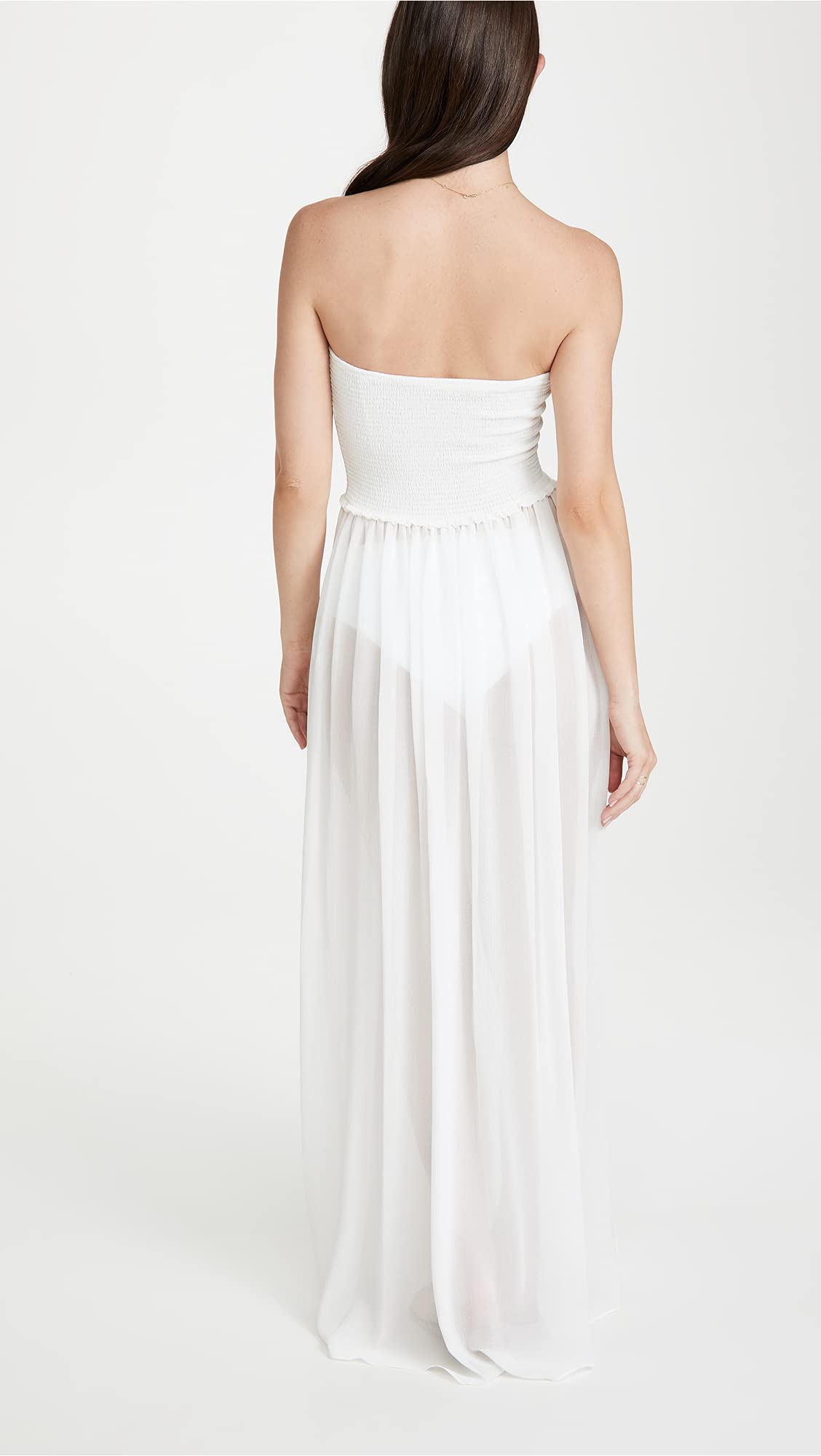 Ramy Brook Women's Calista Smocked Maxi Dress - Flowy Summer Beach Dress for Vacations, Weddings & Date Nights
