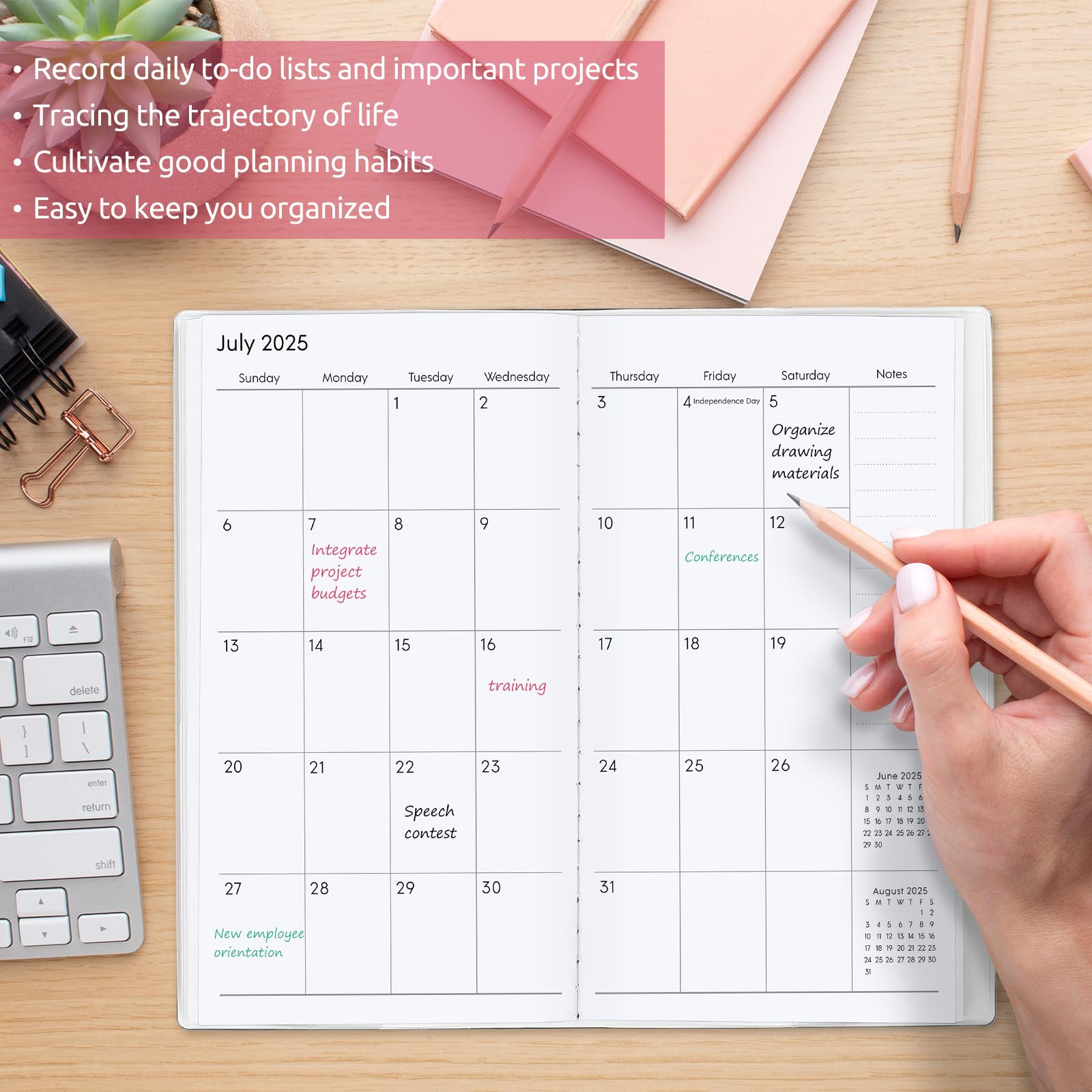 2025-2026 Pocket Planner Calendar - 6.7