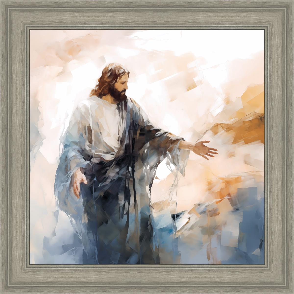 Come Unto Me By Gabriel Heaton - Inspirational Christian Wall Art for Home & Church Decor | Perfect for Living Room, Bedroom & Office