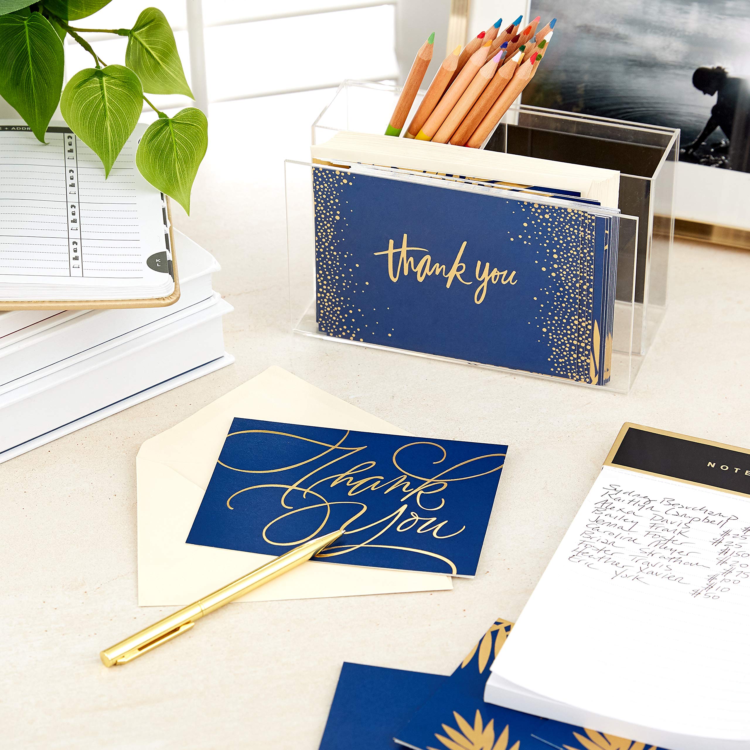 Hallmark Thank You Cards Assortment - 50-Pack Blank Inside Greeting Cards for All Occasions | Perfect for Weddings, Birthdays, Graduations & Appreciation Gifts