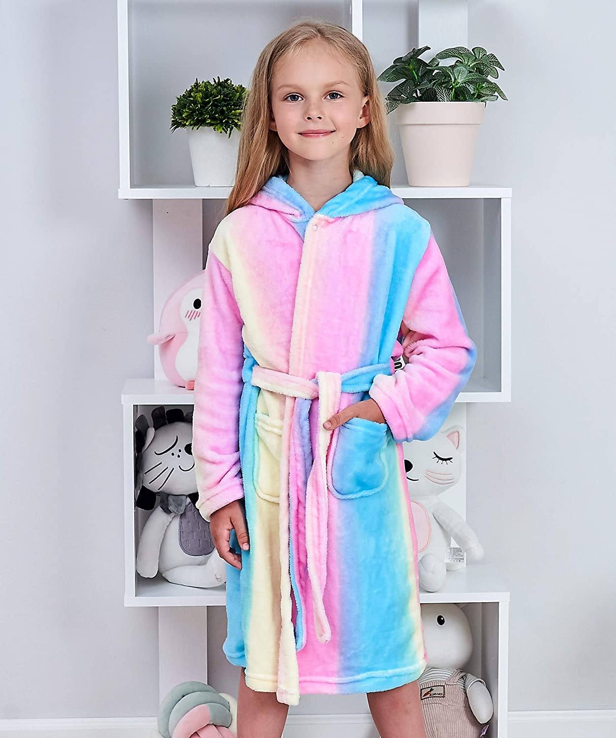 Soft & Cozy Unicorn Bathrobe for Women & Girls - Fast Priority Shipping - Perfect for Spa, Bath, and Relaxation at Home