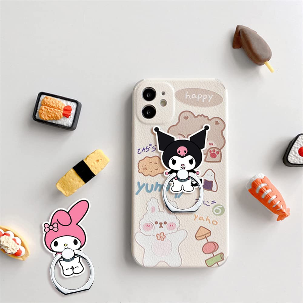 360° Rotating Phone Ring Holder Stand for Smartphones & Tablets - Kitty Design for Secure Grip