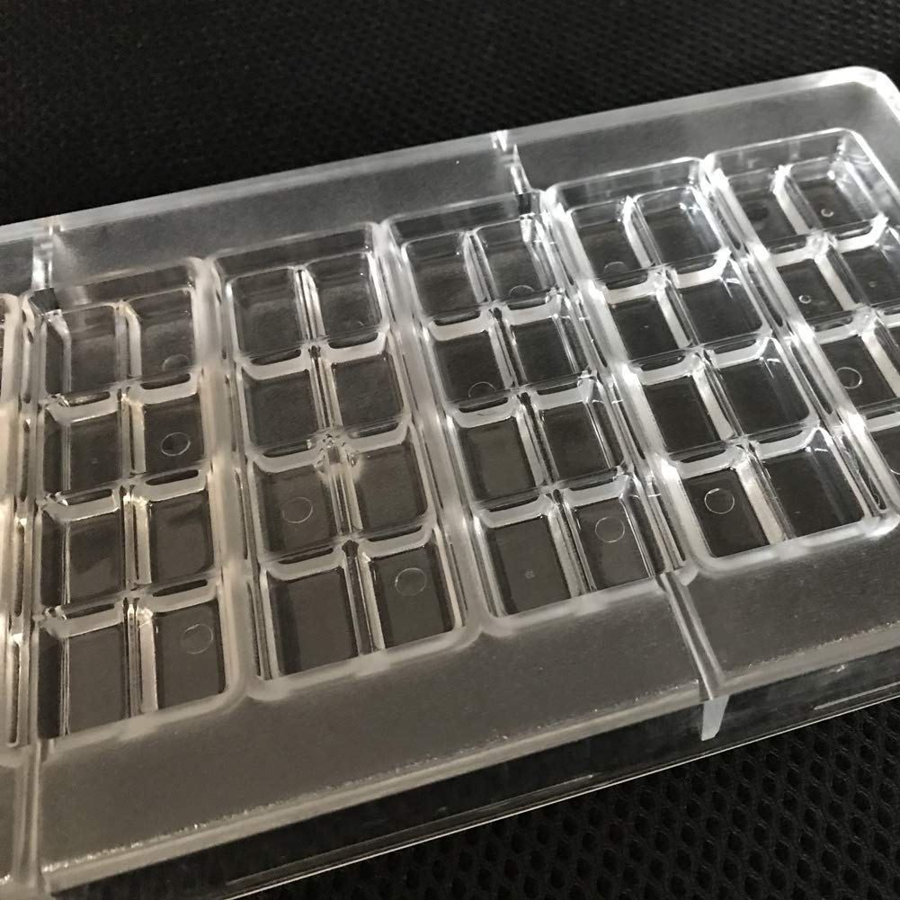 Premium 2-Line Polycarbonate Chocolate Bar Mold - Professional DIY Chocolate Making Tool for Home Bakers & Candy Makers - Perfect for Valentine's Day Gifts, Party Favors & Holiday Treats