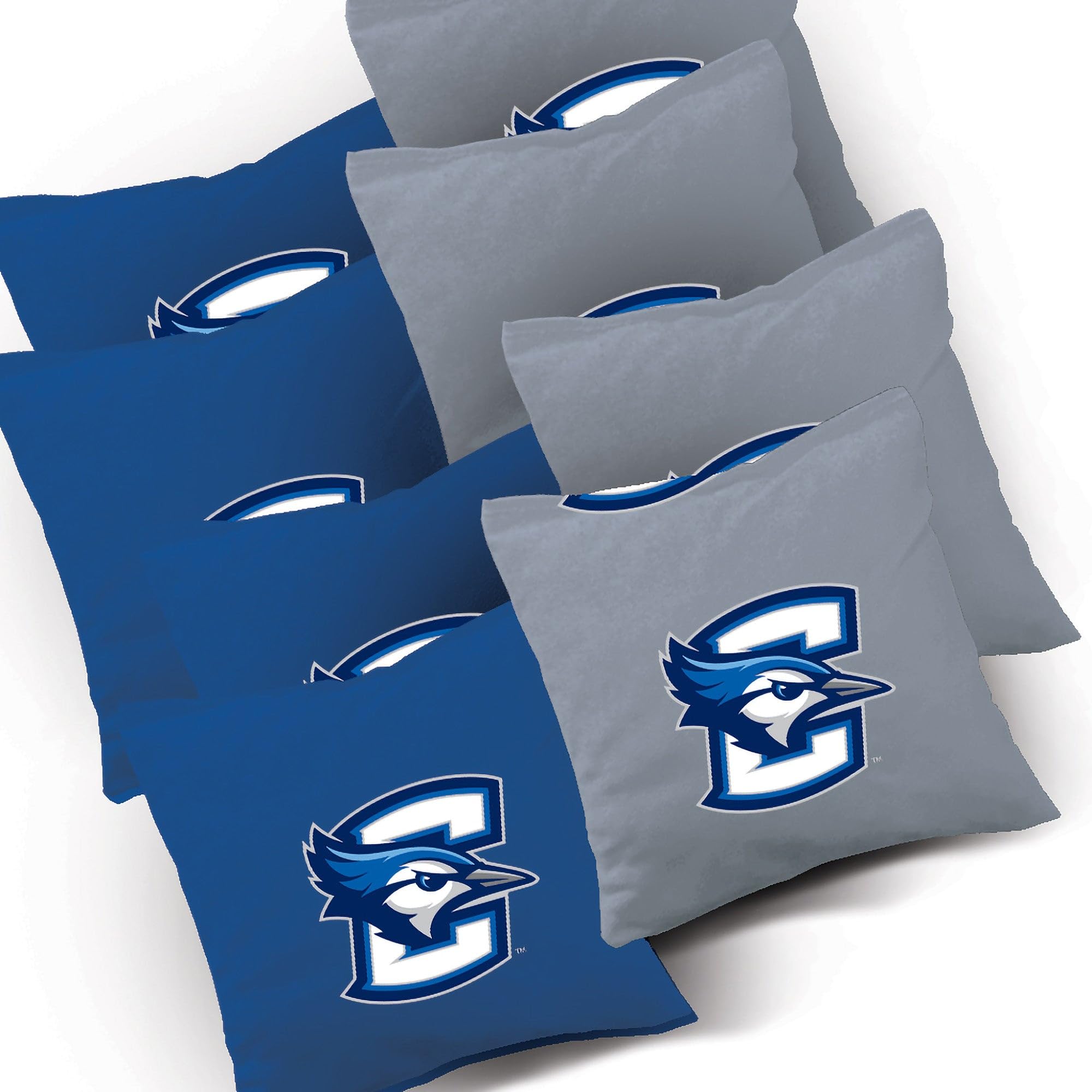 Skip's Garage Creighton Jersey Cornhole Board Set - Official Team Logo Design - Regulation Size Cornhole Game for Tailgating, Backyard Parties & Outdoor Events