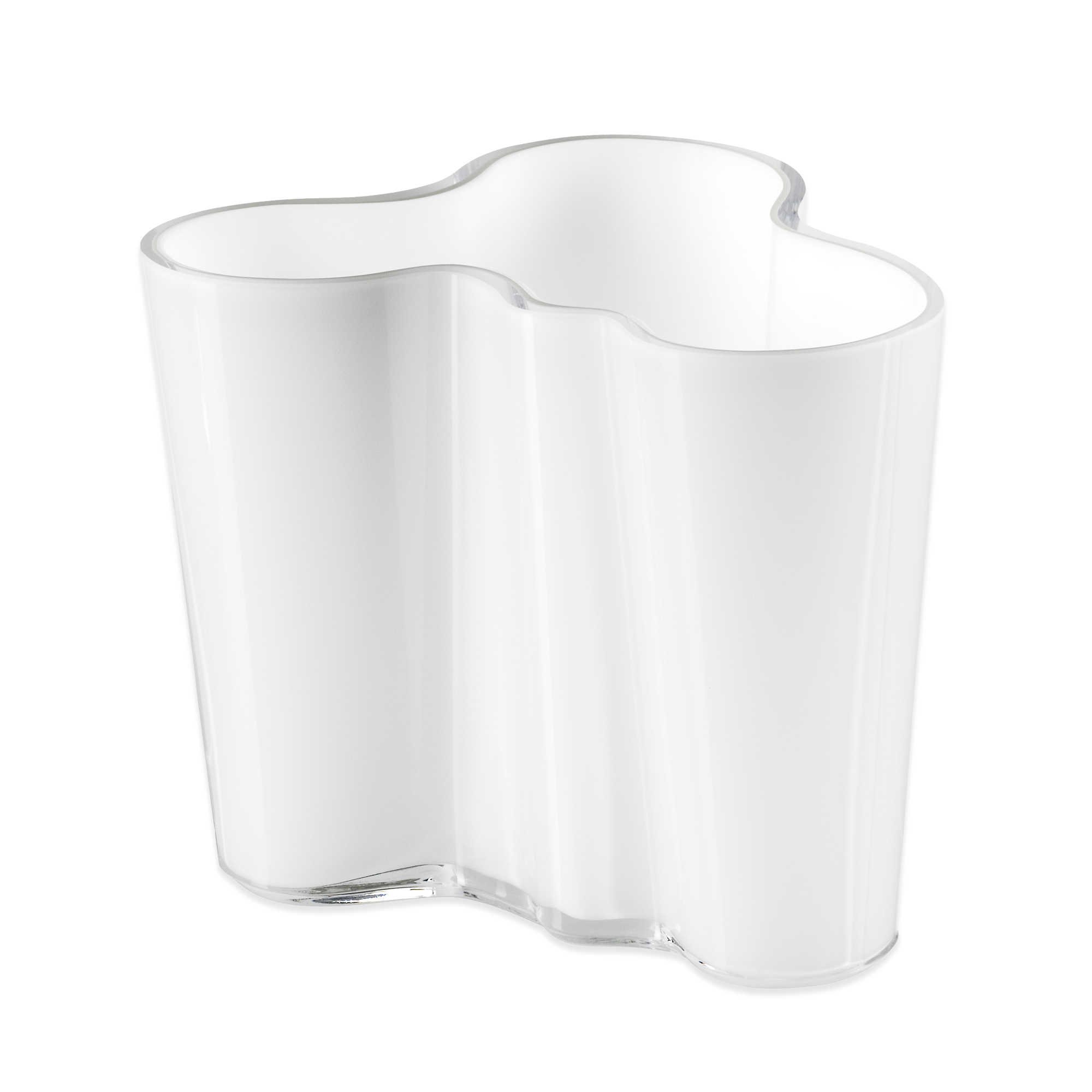 Iittala Alvar Aalto 3.75-Inch Finlandia Vase in White - Modern Scandinavian Home Decor for Living Room, Dining Table & Wedding Centerpieces