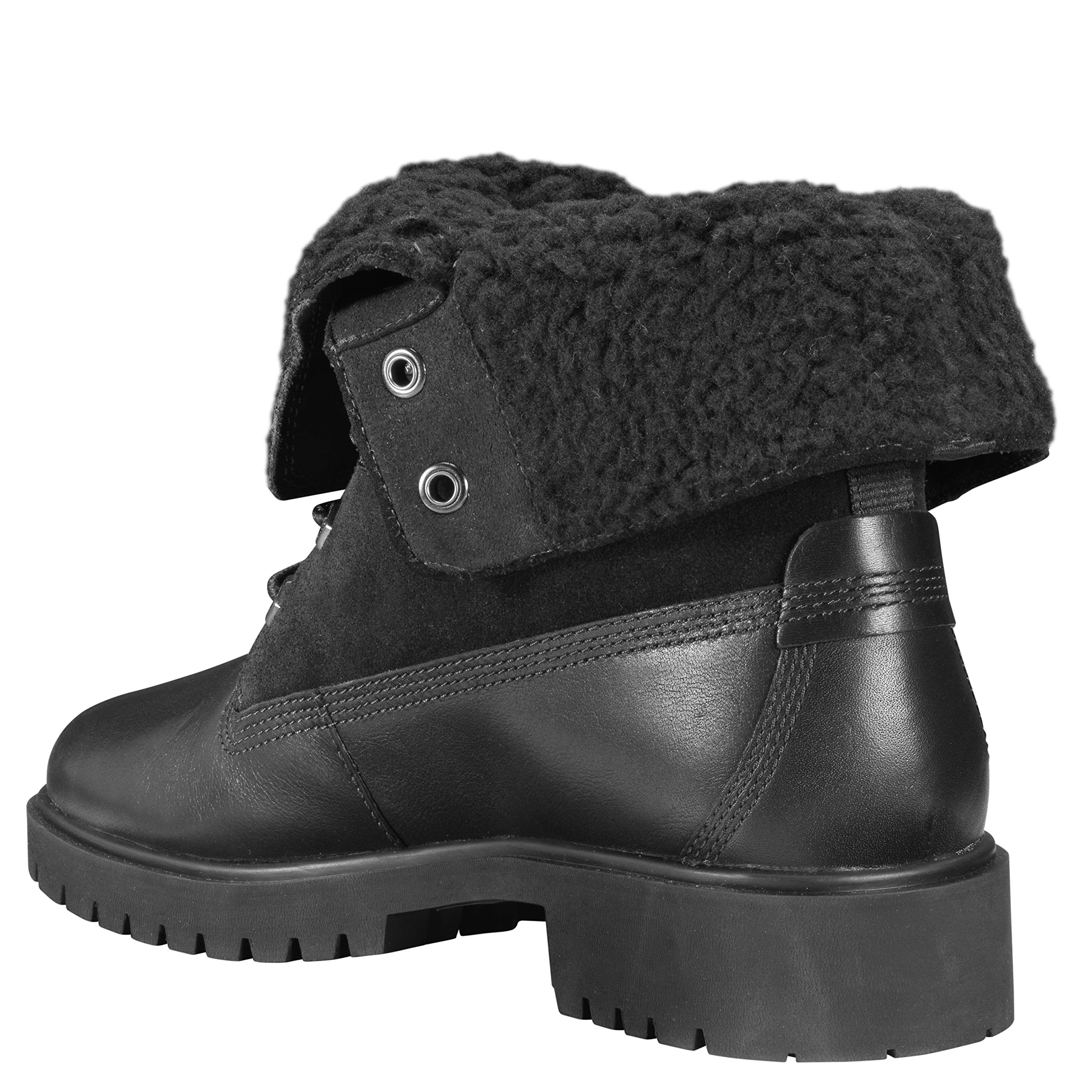 Timberland Women's Jayne Waterproof Teddy Fleece Fold-Down Winter Boots - Warm & Comfortable for Snow, Rain & Cold Weather Outdoor Activities