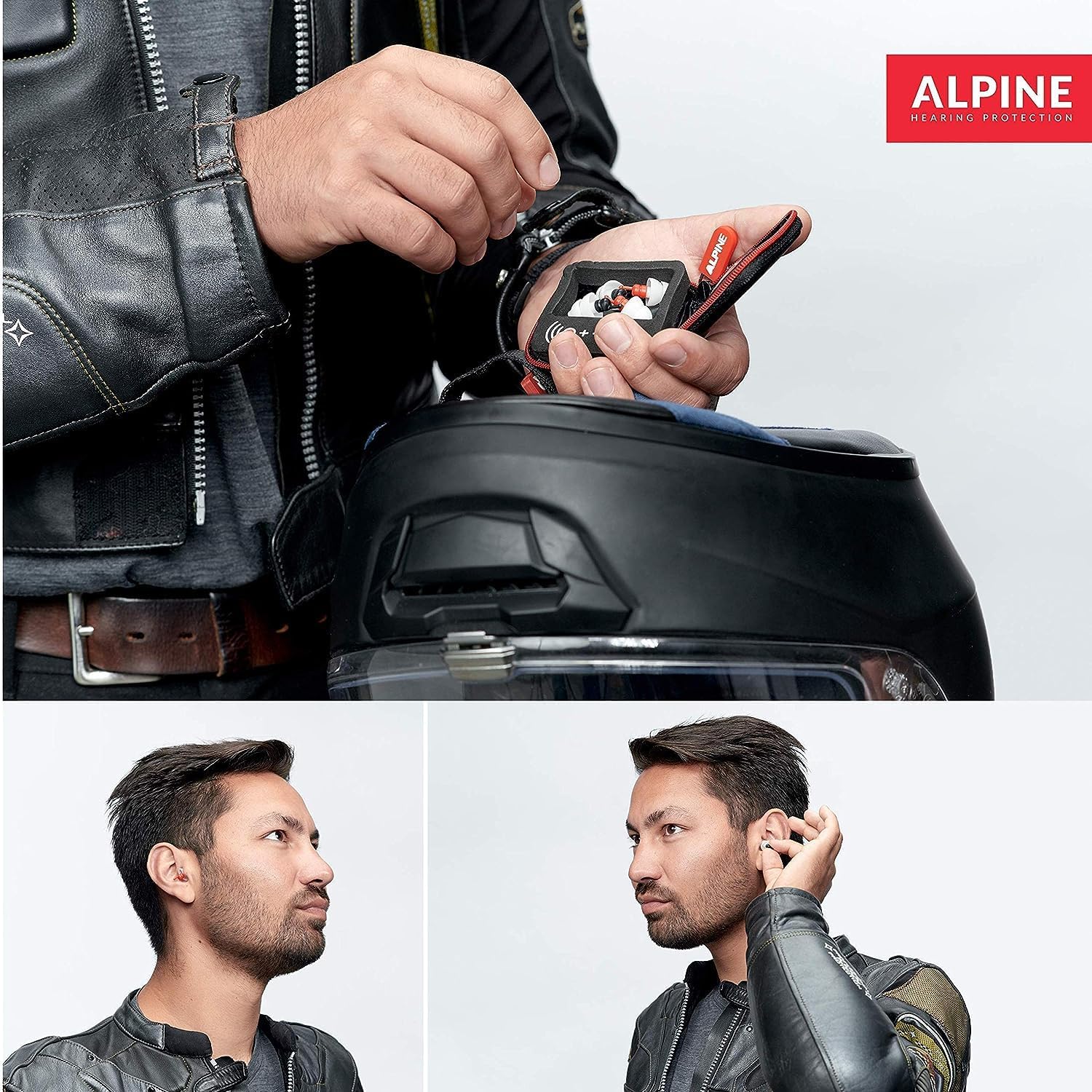 Alpine MotoSafe Pro Motorcycle Ear Plugs - 20dB Noise Reduction for Riding Comfort & Safety