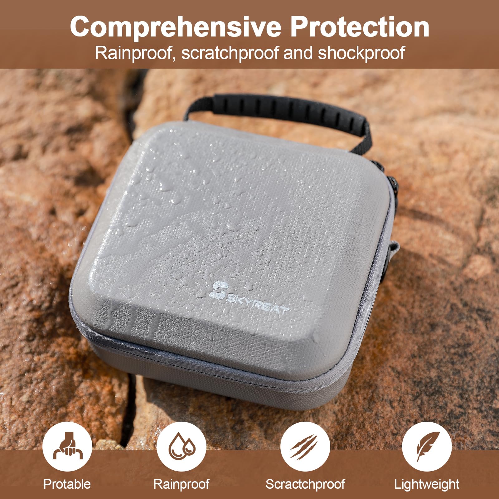Skyreat Neo Case - Portable PU Leather Shoulder Bag for DJI Neo Drone, Batteries & Accessories | Perfect for Travel, Outdoor Adventures & Drone Storage