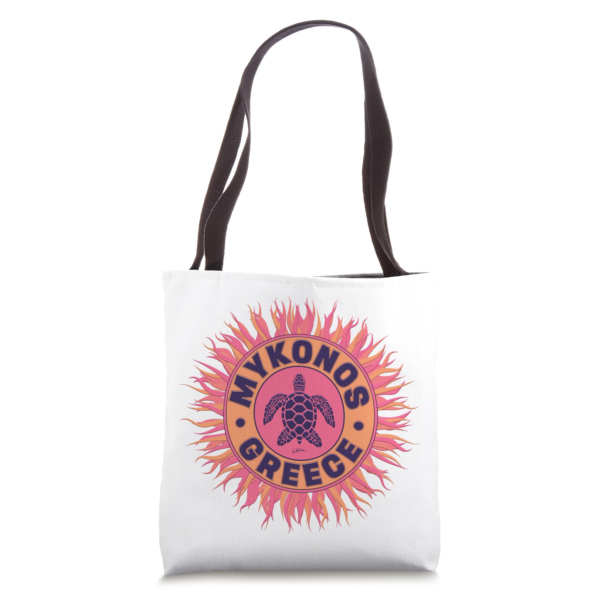 Stylish Mykonos Greece Tote Bag - Fashionable Canvas Beach Bag for Women | Perfect for Travel, Shopping & Beach Day Out