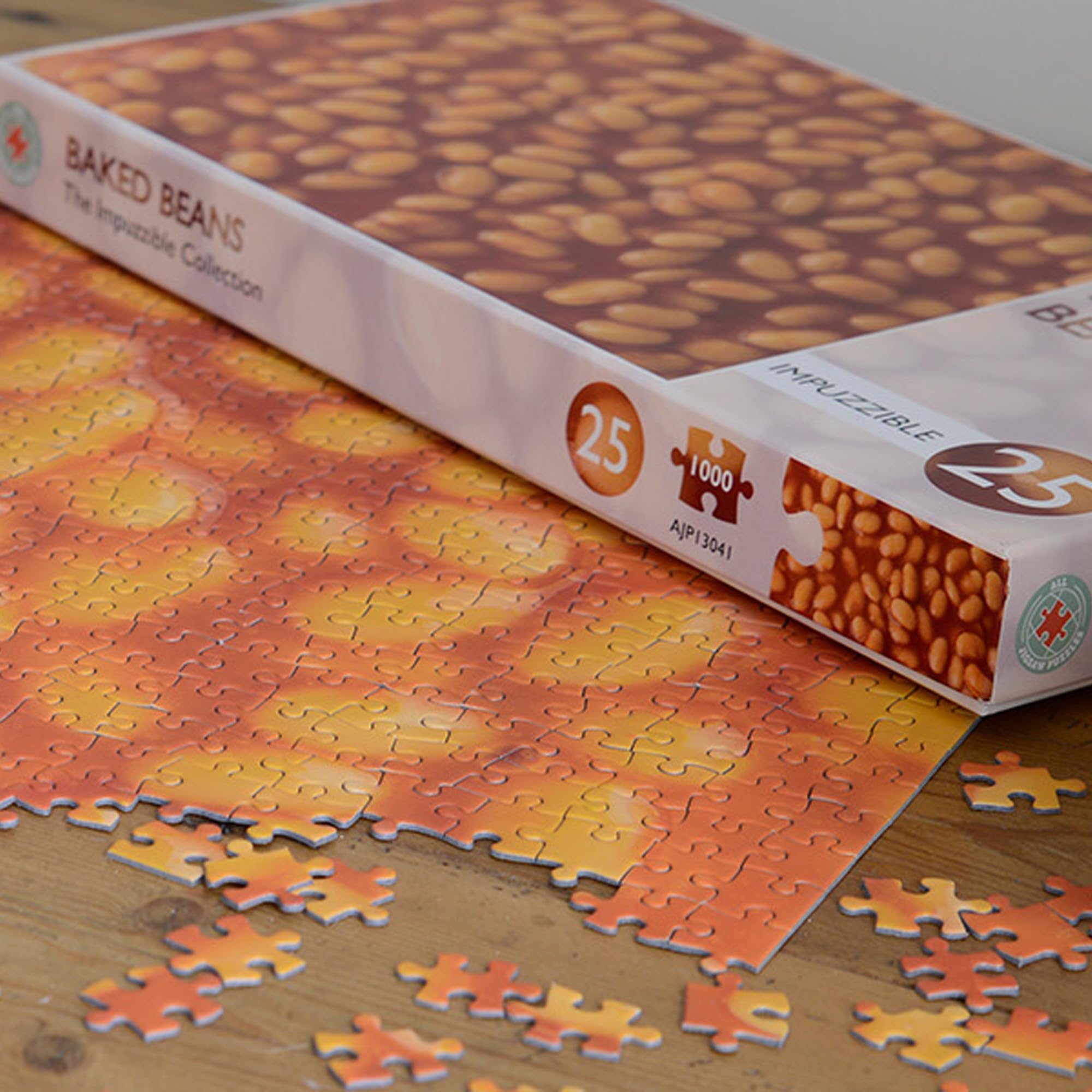 1000 Piece Baked Beans Jigsaw Puzzle - Extra Hard Adult Puzzle Challenge - 19.7