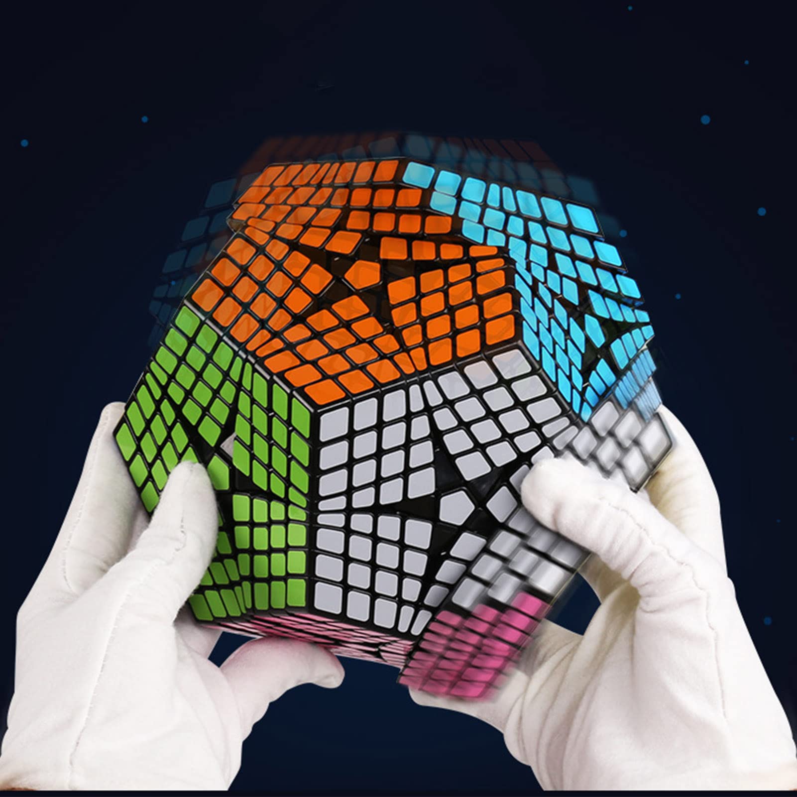 Megaminx Speed Cube Black Sticker - Professional Dodecahedron Magic Cube 3D Puzzle Toy for Kids & Adults - Perfect for Christmas, Birthday Gifts & Brain Teaser Challenges