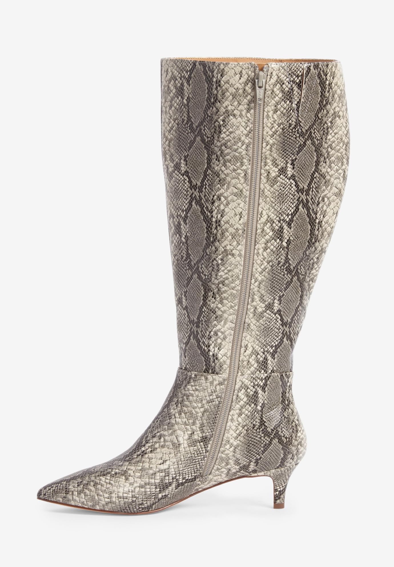 Comfortview Women's Wide Width The Poloma Wide Calf Boots - Stylish & Comfortable Winter Boots for Wide Feet, Perfect for Cold Weather, Snow & Outdoor Activities