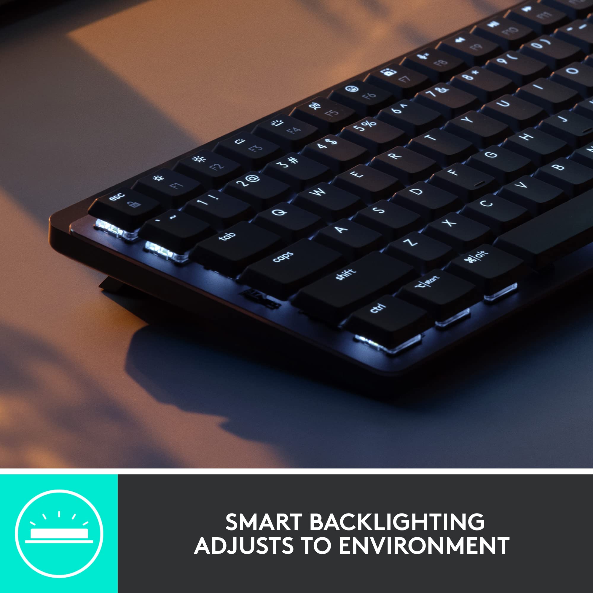 Logitech MX Mechanical Mini TKL Backlit Wireless Keyboard & MX Master 3S Wireless Mouse Bundle - Linear Switches, Bluetooth, USB-C | Compatible with Mac, Windows, Linux, iOS, Android | Perfect for Office Work, Gaming & Graphic Design