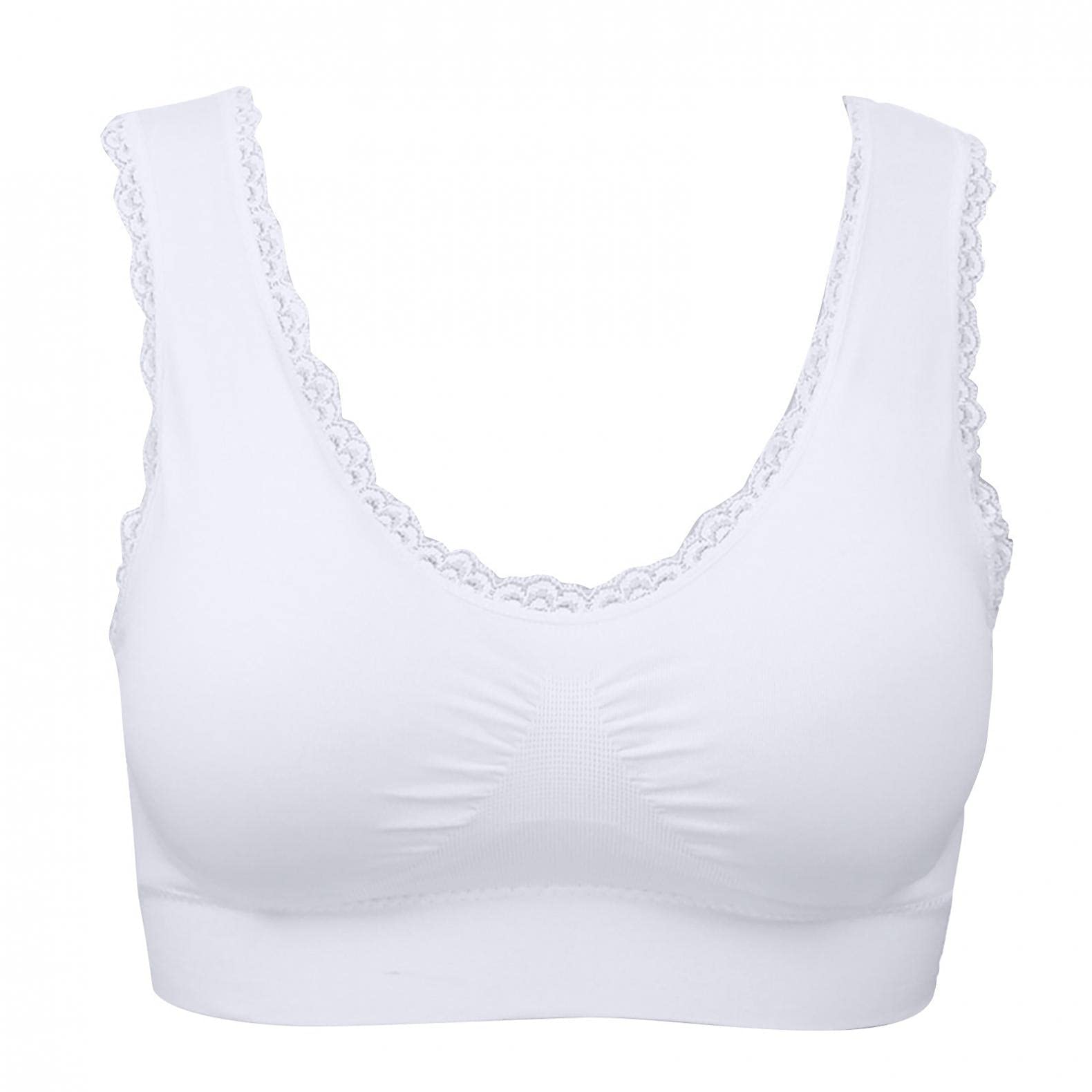 MITCOWBOYS 3-Pack Seamless Comfortable Sports Bras for Women - Removable Push-Up Pads, Workout & Yoga Underwear - Perfect for Gym, Running, Pilates and Daily Wear