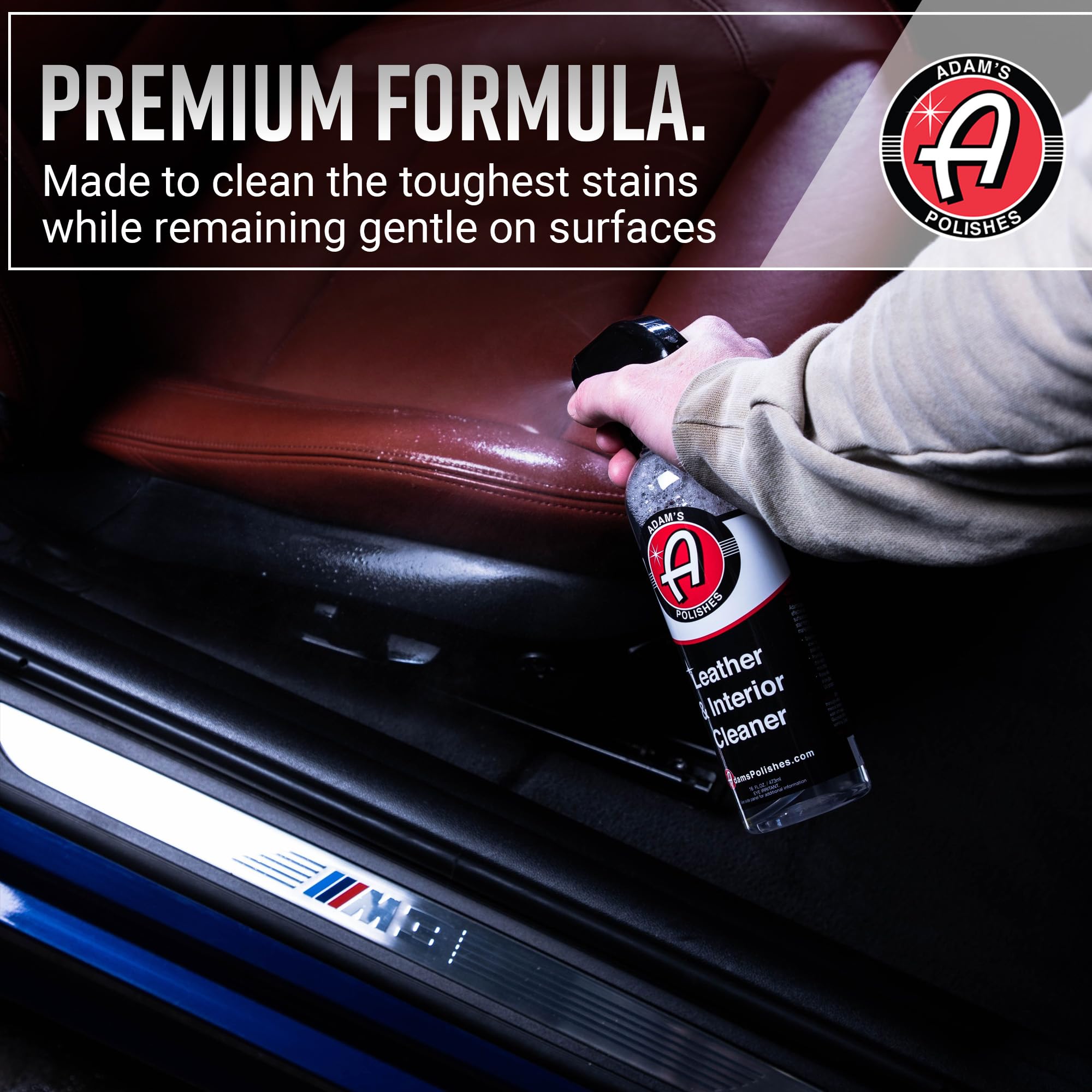 Adam's Polishes Leather & Interior Cleaner - 5 Gallon (640 fl oz) | Premium Car Seat, Dashboard & Vinyl Cleaner | Safe for Cars, Trucks & Motorcycles