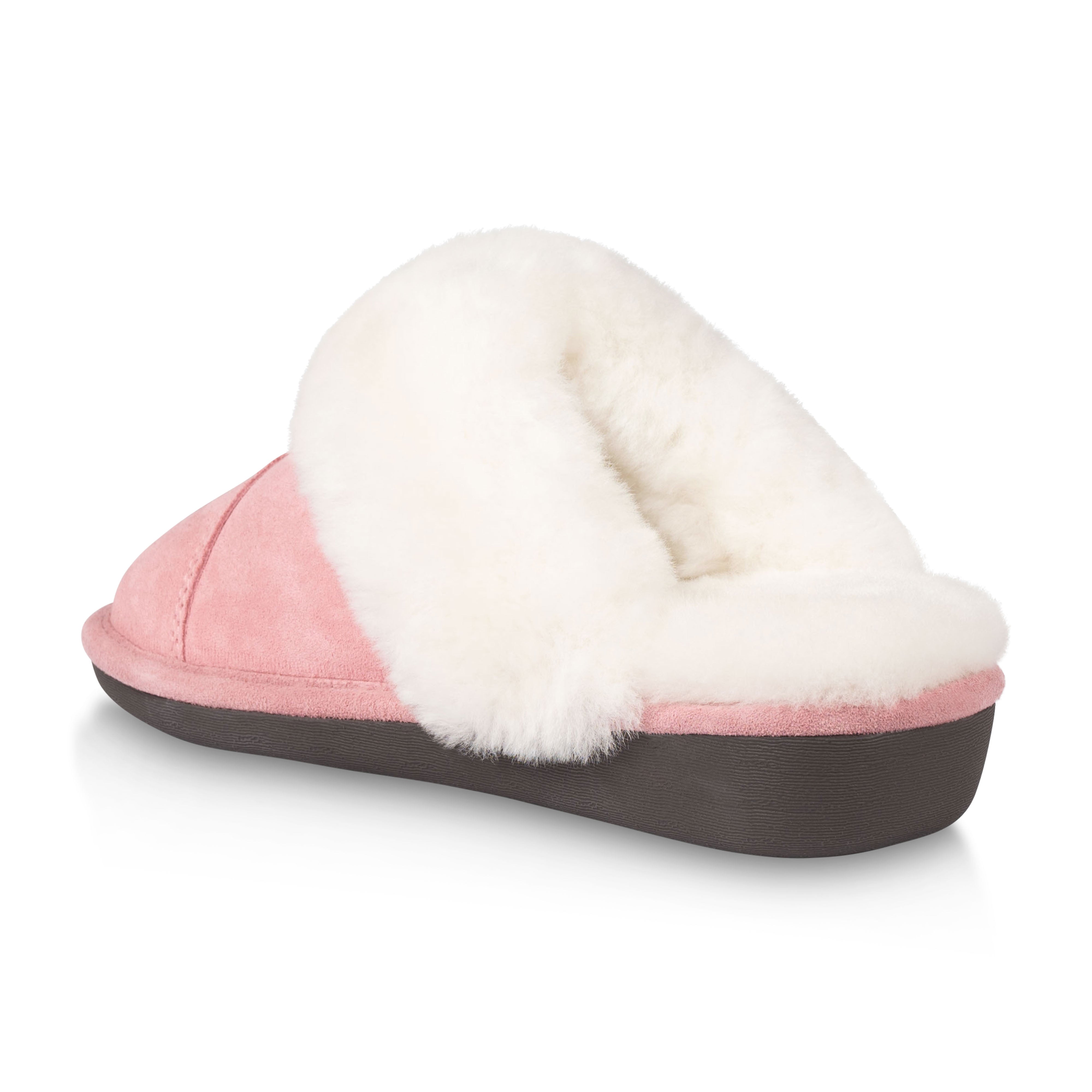 Joy Women's Fuzzy House Slippers - Soft Indoor Slides with Non-Slip Sole, Comfortable for Home, Spa & Lounge (Blush Pink) - Perfect for Relaxing, Gift Giving & Cozy Winter Nights