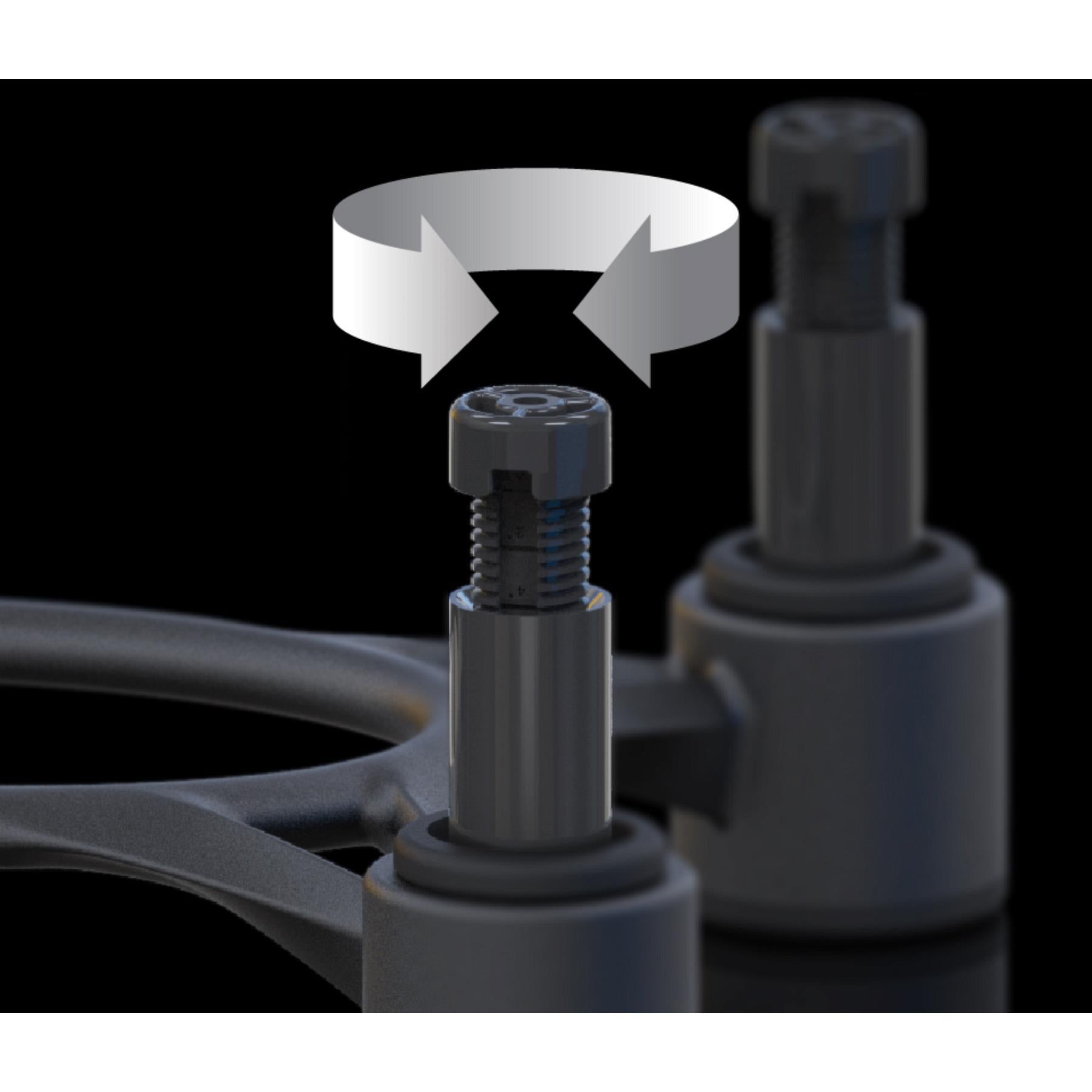 IsoAcoustics Aperta 300 Premium Speaker Isolation Stand - Reduce Vibrations & Improve Audio Clarity for Home Theater & Studio Monitors