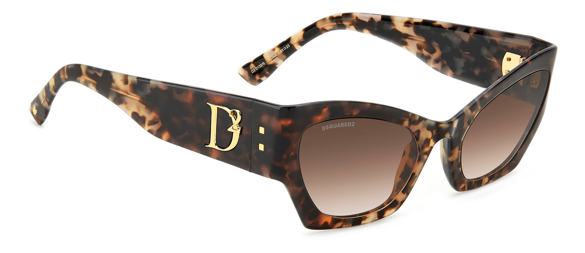 DSQUARED2 D2 0132/S Sunglasses - Polarized UV Protection Aviator Style for Men & Women - Perfect for Driving, Beach & Outdoor Activities