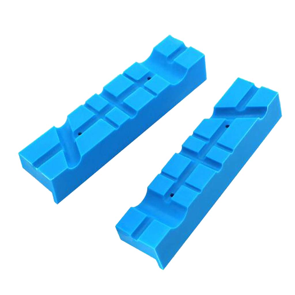 Freneci 2-Pack Universal Soft Vise Jaw Pads - Non-Slip Bench Vice Protection Strips for Secure Workholding - Perfect for Woodworking, Metalworking & DIY Projects