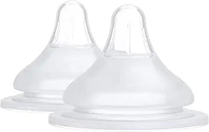 BuubiBottle RealFeel Silicone Baby Bottle Nipples - Ultra Soft & Natural Feeding for Newborns & Infants - Perfect for Breastfed Babies & On-the-Go Feeding