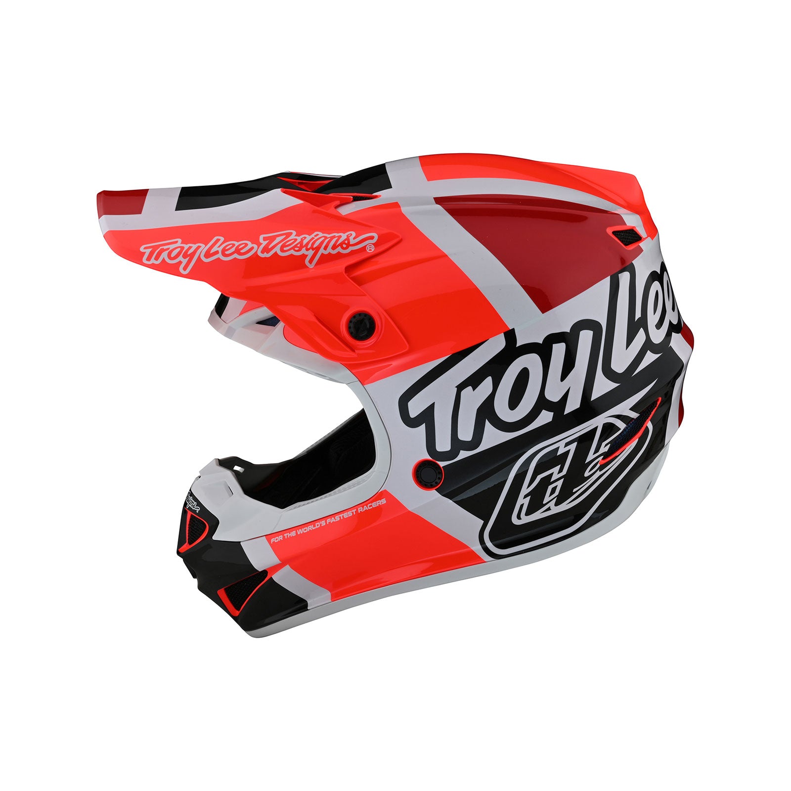 SE4 Polycarbonate Helmet Quattro - Red & Charcoal - Lightweight & Durable for Cycling, Motorcycling & Extreme Sports