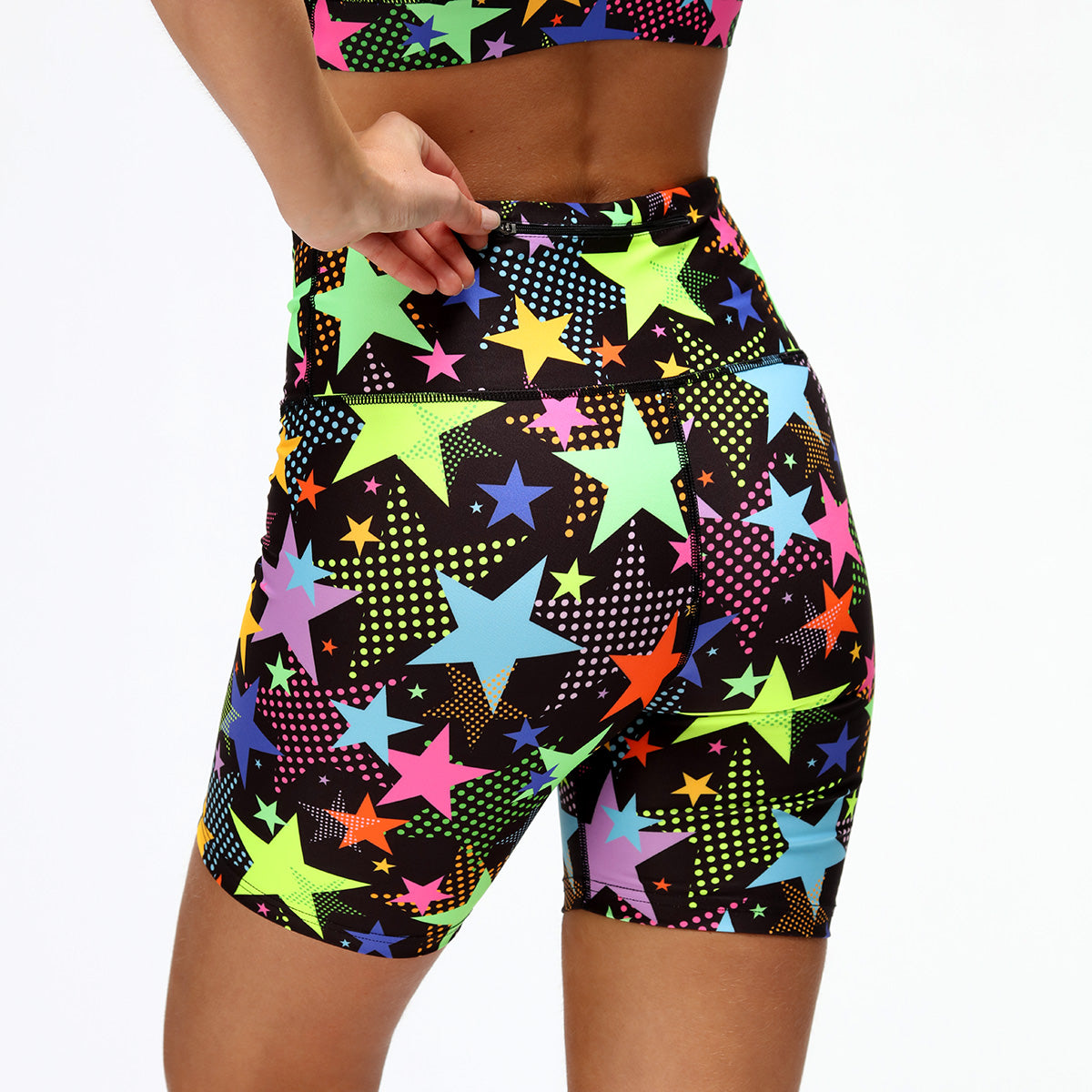 Scattered Stars Running Shorts for Men & Women - Lightweight Breathable Athletic Shorts for Running, Gym, Workout & Outdoor Sports
