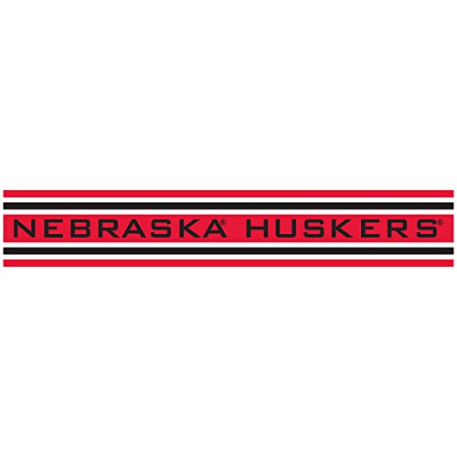 Huskers Horiz Stripe - White