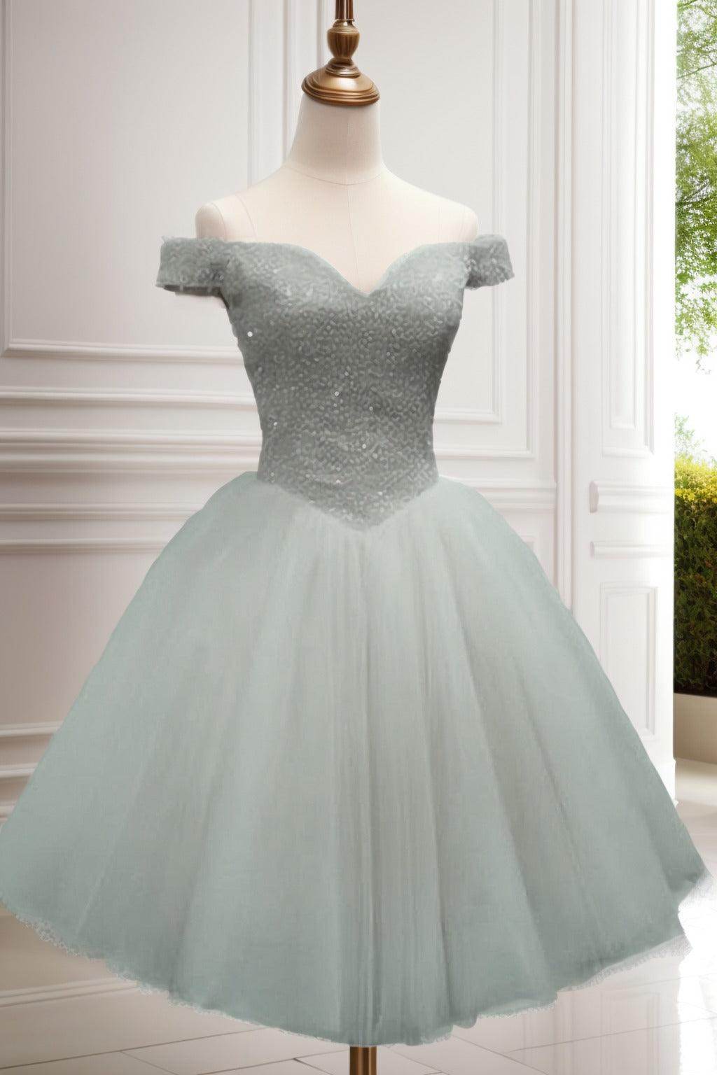 Princess Knee-Length Tulle Homecoming Dress CS0523 - Elegant Prom, Party & Formal Dance Gown for Teens & Juniors