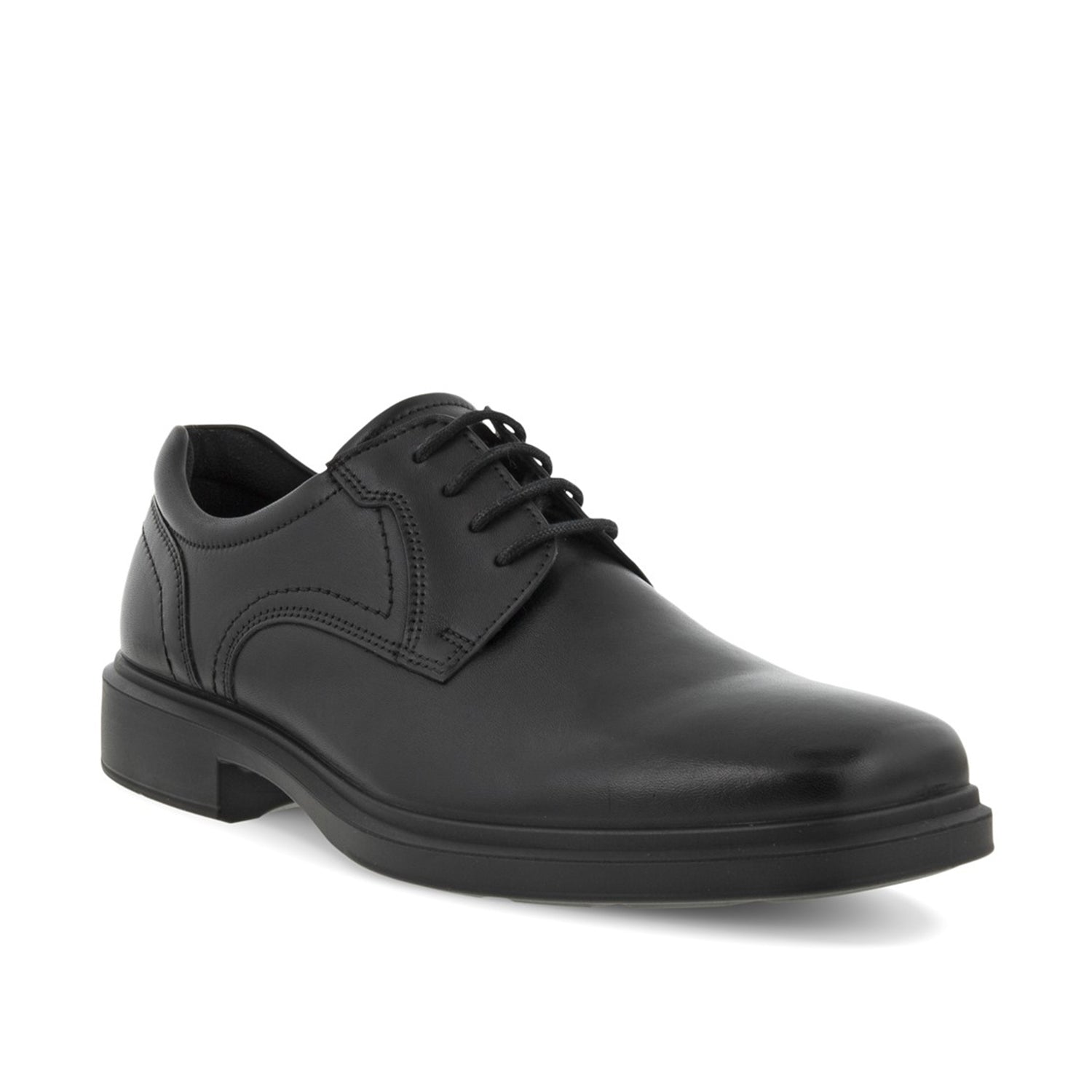 ECCO Men's Helsinki 2 Black Leather Slip-On Loafers - Comfortable Casual Dress Shoes for Business, Office & Travel