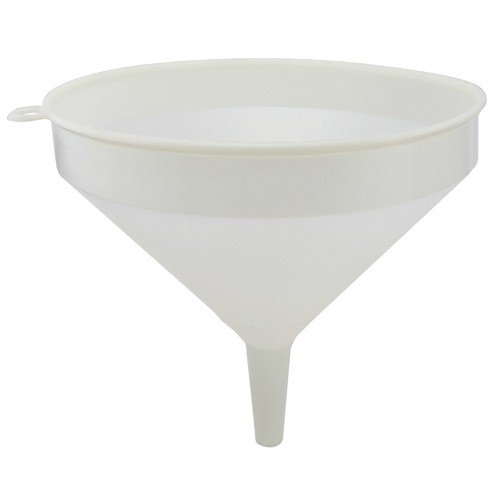 13L Large Polyethylene Funnel - Heavy Duty Chemical & Liquid Transfer - Case of 2 - Perfect for Automotive Fluids, Home Brewing & Industrial Use