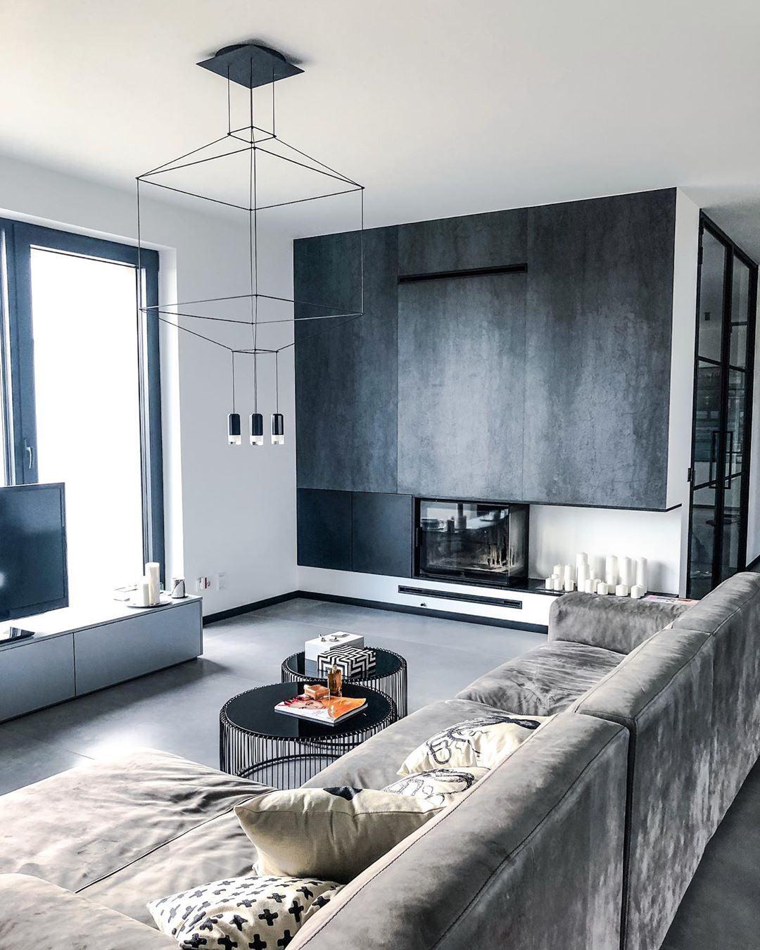 Modern Geometric Lines Pendant Light - Minimalist Ceiling Lamp for Dining Room, Kitchen Island & Living Room Decor