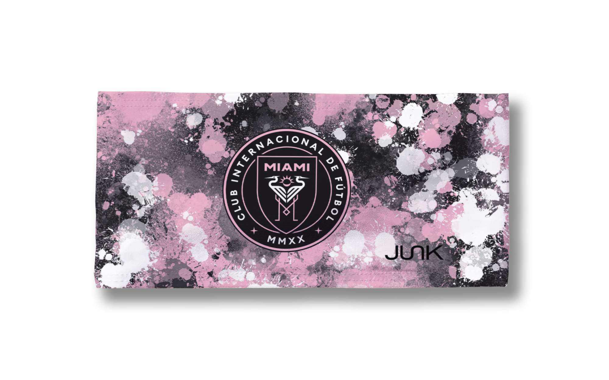 Inter Miami CF Splatter Big Bang Lite Headband - Adjustable Sweatband for Soccer, Running & Workouts - Perfect for Fans & Athletes