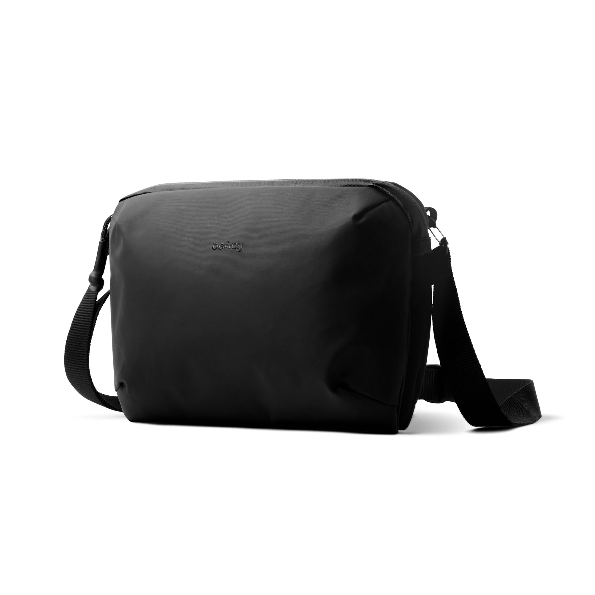 Bellroy Venture Travel Crossbody Bag - RFID Blocking Anti-Theft Sling Bag for Men & Women, Lightweight Waterproof Travel Shoulder Bag (Jet Black) - Perfect for Commuting, Air Travel & Everyday Use
