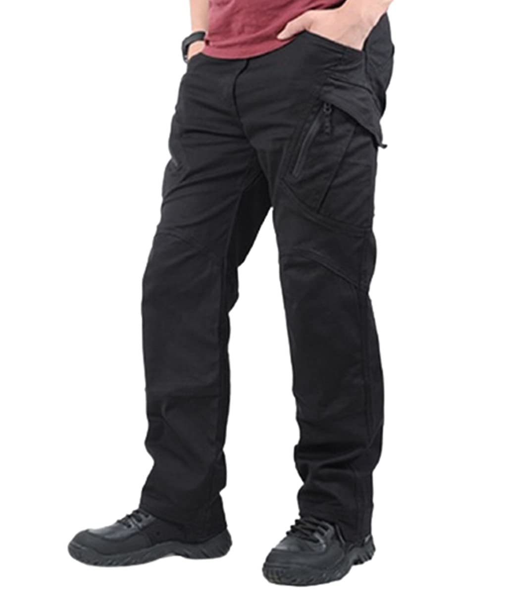 KEHAIOO Men's Tactical Cargo Pants - Military Combat SWAT Army Pants with Multiple Pockets, Stretch Cotton Casual Trousers for Outdoor Hiking, Airsoft & Urban Streetwear