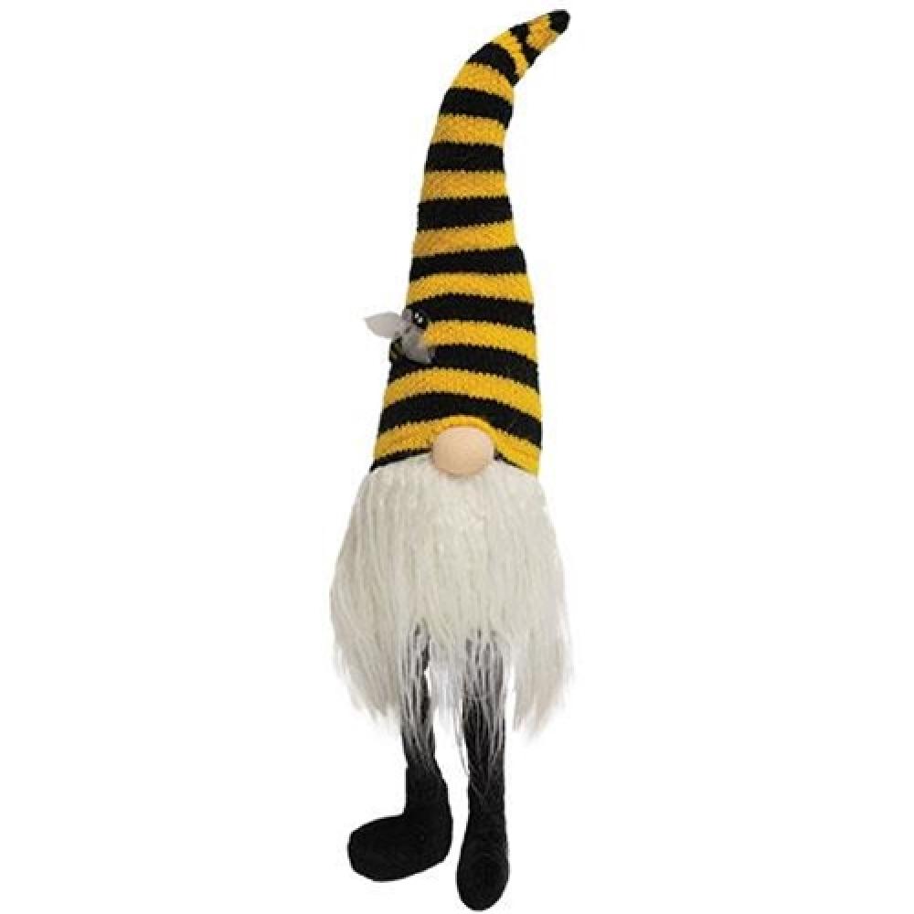 Funny Garden Gnome Bee with Dangling Legs - Whimsical Outdoor Decor for Lawn, Garden & Patio