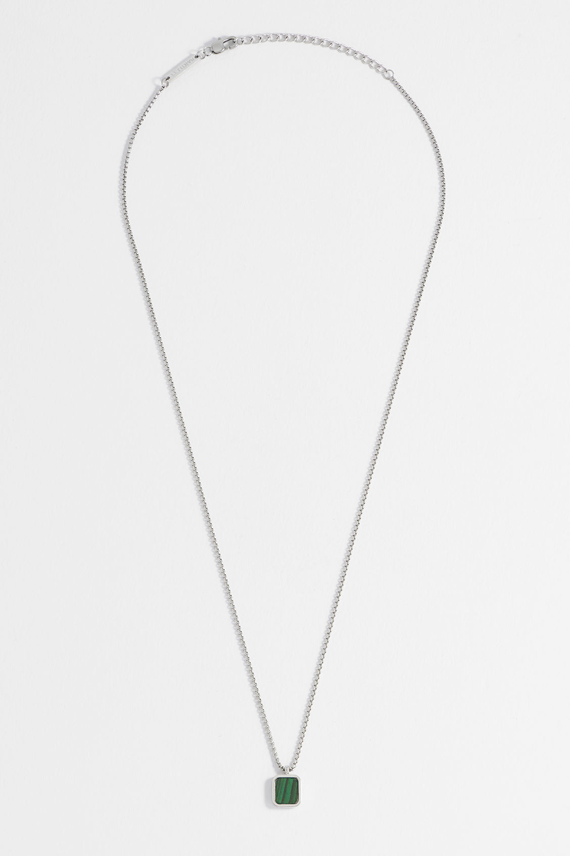 Men's Square Gemstone Pendant Necklace - Sterling Silver or Gold Plated Gemstone Jewelry for Men - Perfect for Gifts, Weddings & Everyday Wear