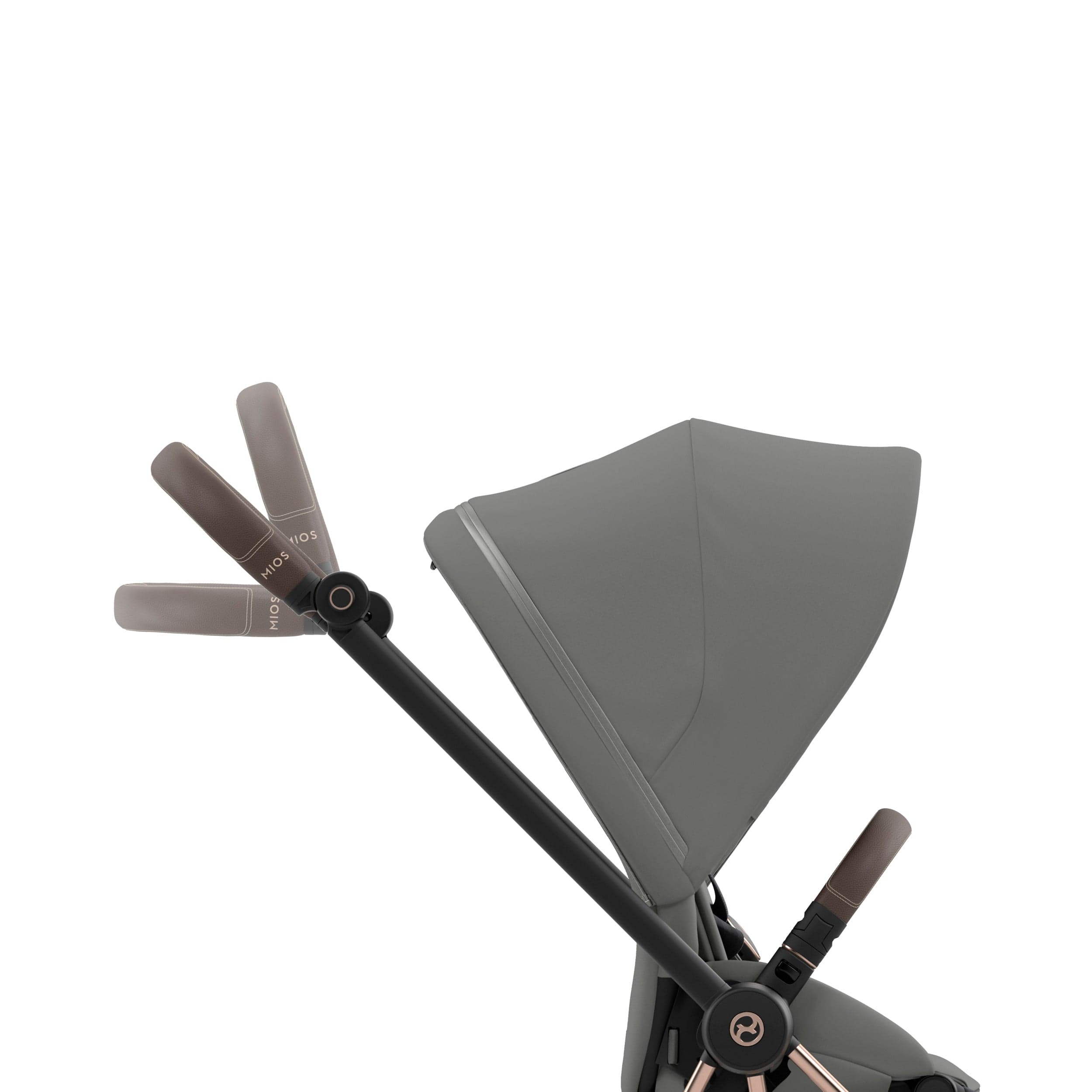 Cybex Mios 3 Complete Stroller - Rose Gold & Brown Luxury Baby Stroller with Reversible Seat | Perfect for Urban Travel, Shopping & Family Outings