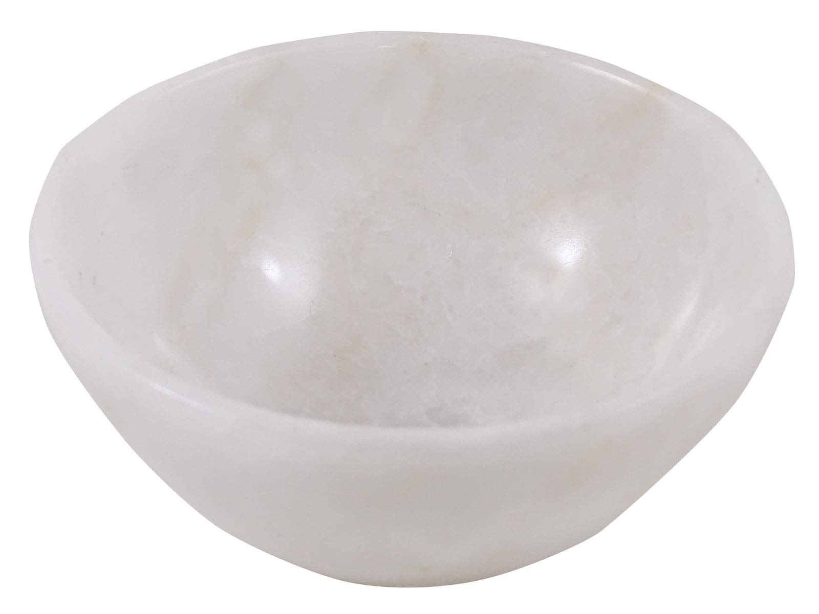 Harmonize White Snow Natural Gemstone Singing Bowl for Meditation, Healing, and Spiritual Energy - Perfect for Yoga, Sound Therapy, and Relaxation