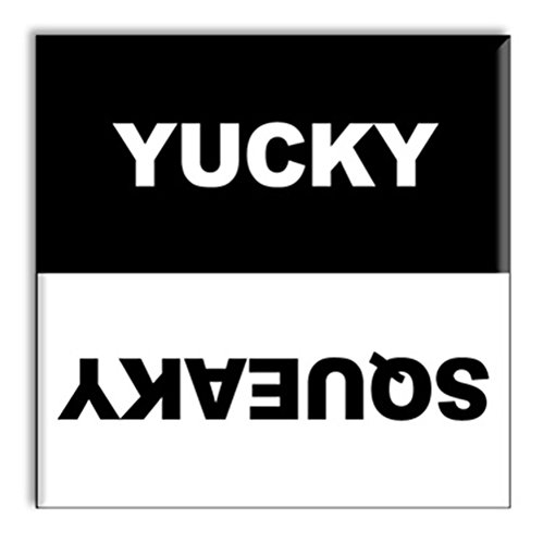Funny Dishwasher Clean Dirty Sign Magnet - Strong Yucky & Squeaky Indicator for Kitchen Appliances | Perfect for Homes, Restaurants & Office Kitchens