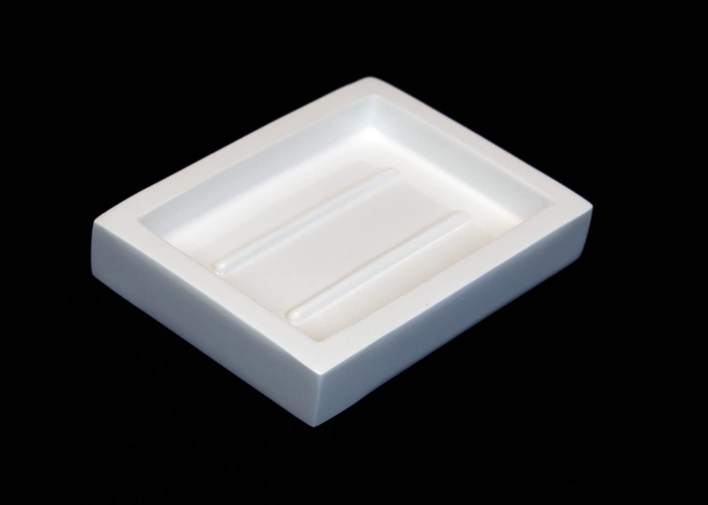 24-Pack Glossy White Soap Dish - 3.5