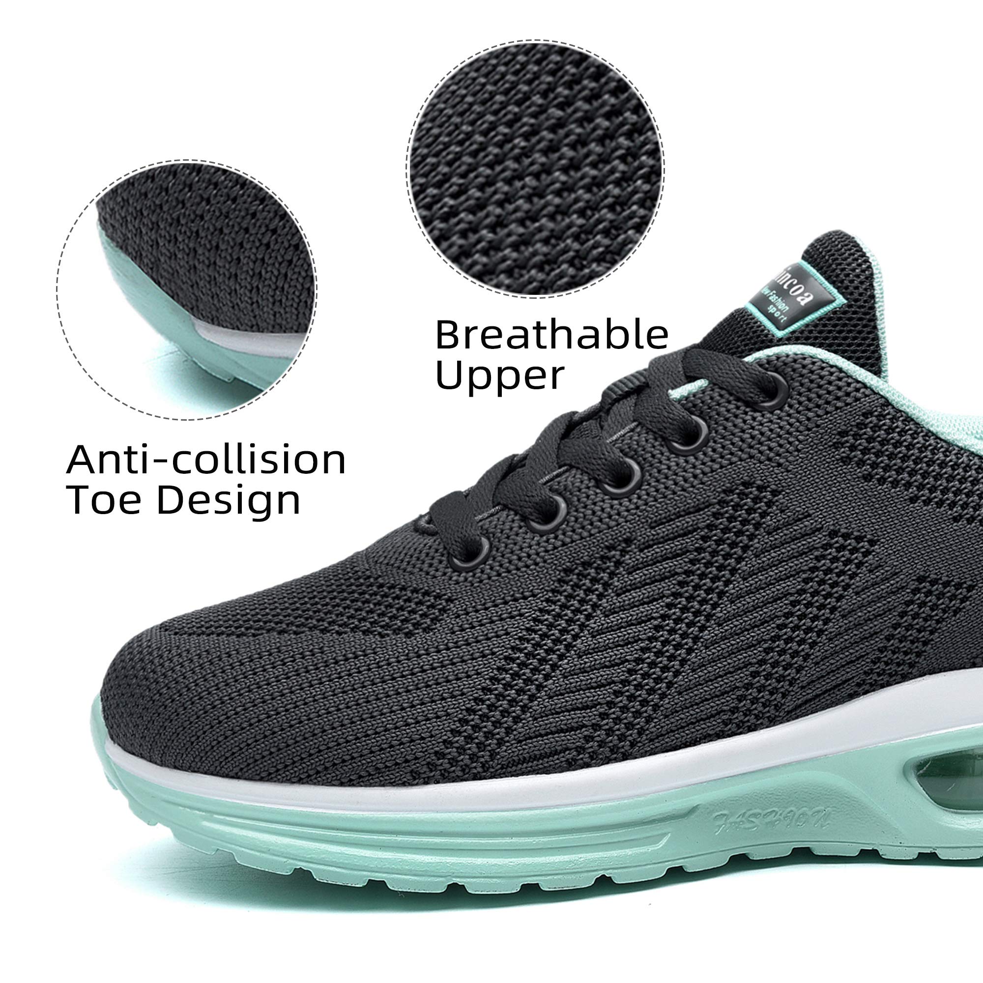 Lamincoa Women's Lightweight Running Shoes - Breathable Mesh Sneakers with Air Cushion for Walking, Tennis, Gym & Workout | Non-Slip Sports Shoes for Women | Perfect for Jogging, Training & Casual Wear