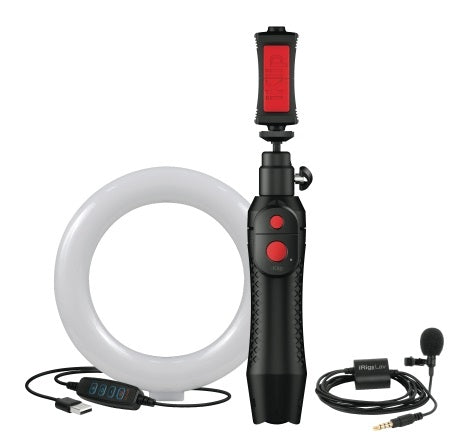 iRig Video Creator Bundle with Pop Filter - Professional Video Recording Kit for YouTube, TikTok & Live Streaming - Compatible with iPhone, iPad & Android Devices - Perfect for Vloggers, Musicians & Content Creators