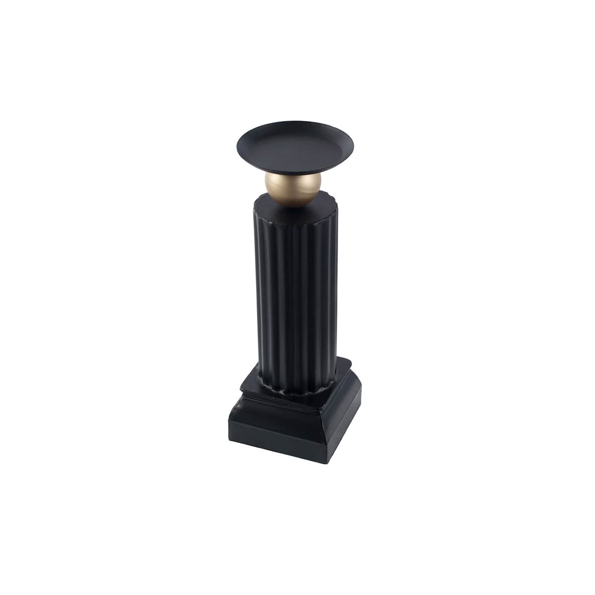 AB Home Group 5x17.5 Inch Iron Candle Holder - Rustic Home Decor for Dining Table, Wedding Centerpiece & Fireplace Mantel