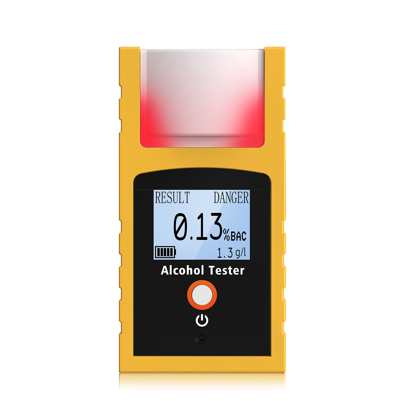 **Flagfront Professional-Grade Portable Breathalyzer – High Accuracy Alcohol Tester with Digital LCD Display, Direct Blow Technology & USB-C Charging – Ideal for Personal Use, Workplace Safety, and Responsible Driving**