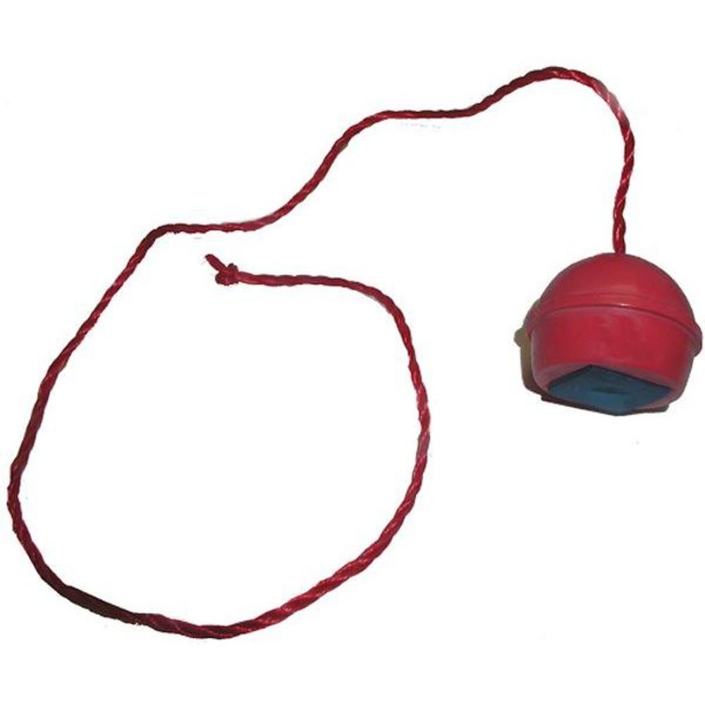 Premium Red Rubber Chalk Holder with Adjustable String - Perfect for Gymnastics, Rock Climbing & Weightlifting Chalk Bags