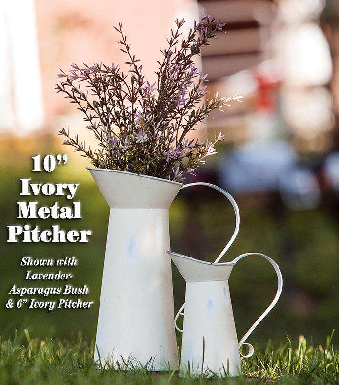 10 oz Ivory Ceramic Pitcher - Elegant Milk Jug for Coffee, Tea & Beverages - Perfect for Home, Kitchen & Dining Decor