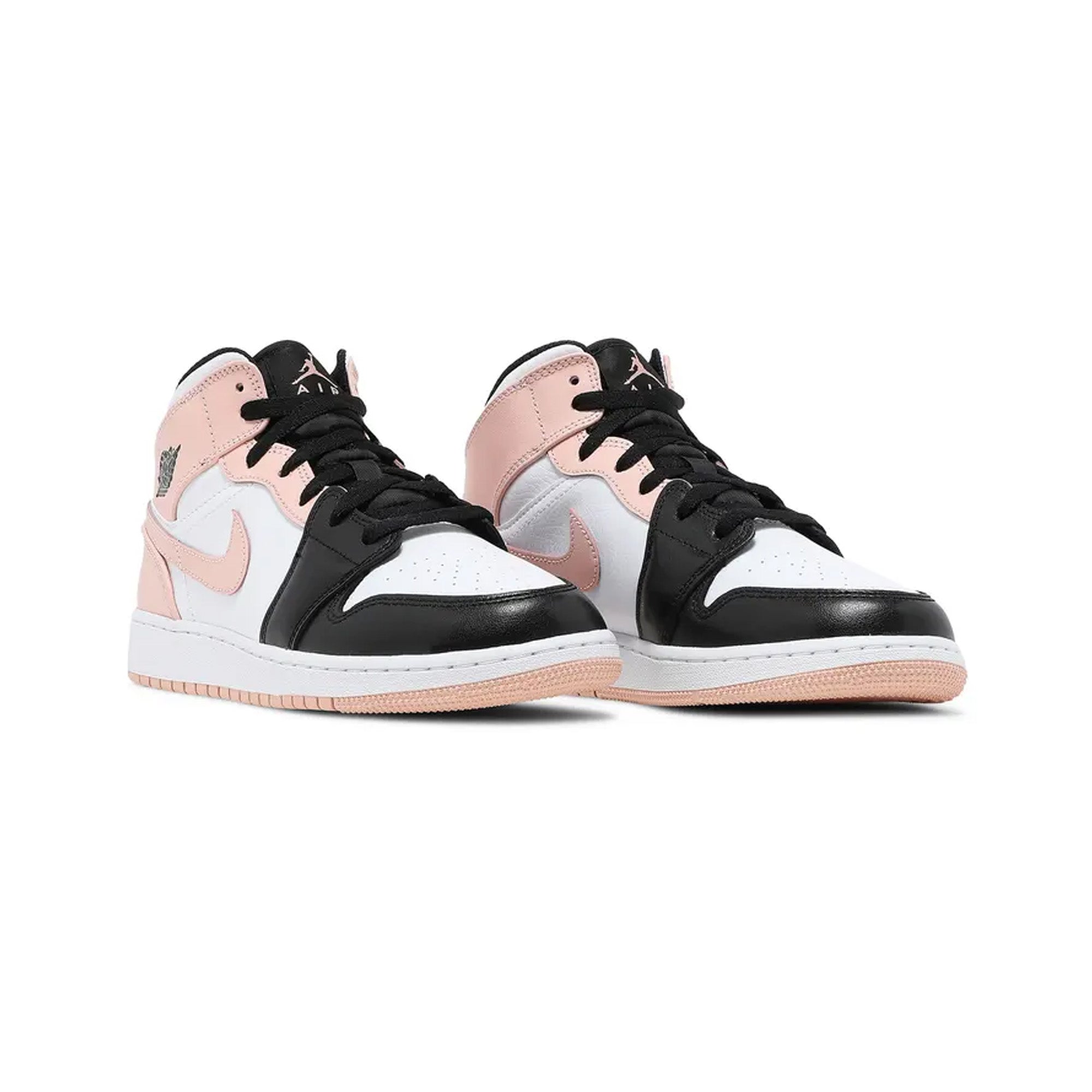 Air Jordan 1 Mid 'Crimson Tint Toe' GS Sneakers - Women's Basketball Shoes for Casual Wear & Street Style Fashion
