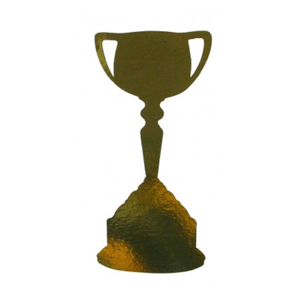 300mm Gold Trophy Cup with Cutouts - Perfect for Sports Awards, Academic Achievements, and Corporate Recognition Ceremonies