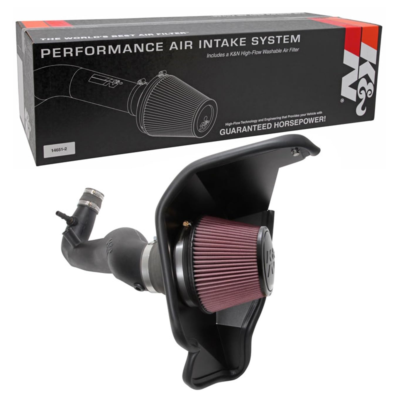 K&N Cold Air Intake System for 2018-2021 Ford Mustang GT | High Performance High-Flow Air Filter | Increases Horsepower & Acceleration | 63-2606 | Perfect for Street Racing & Track Days