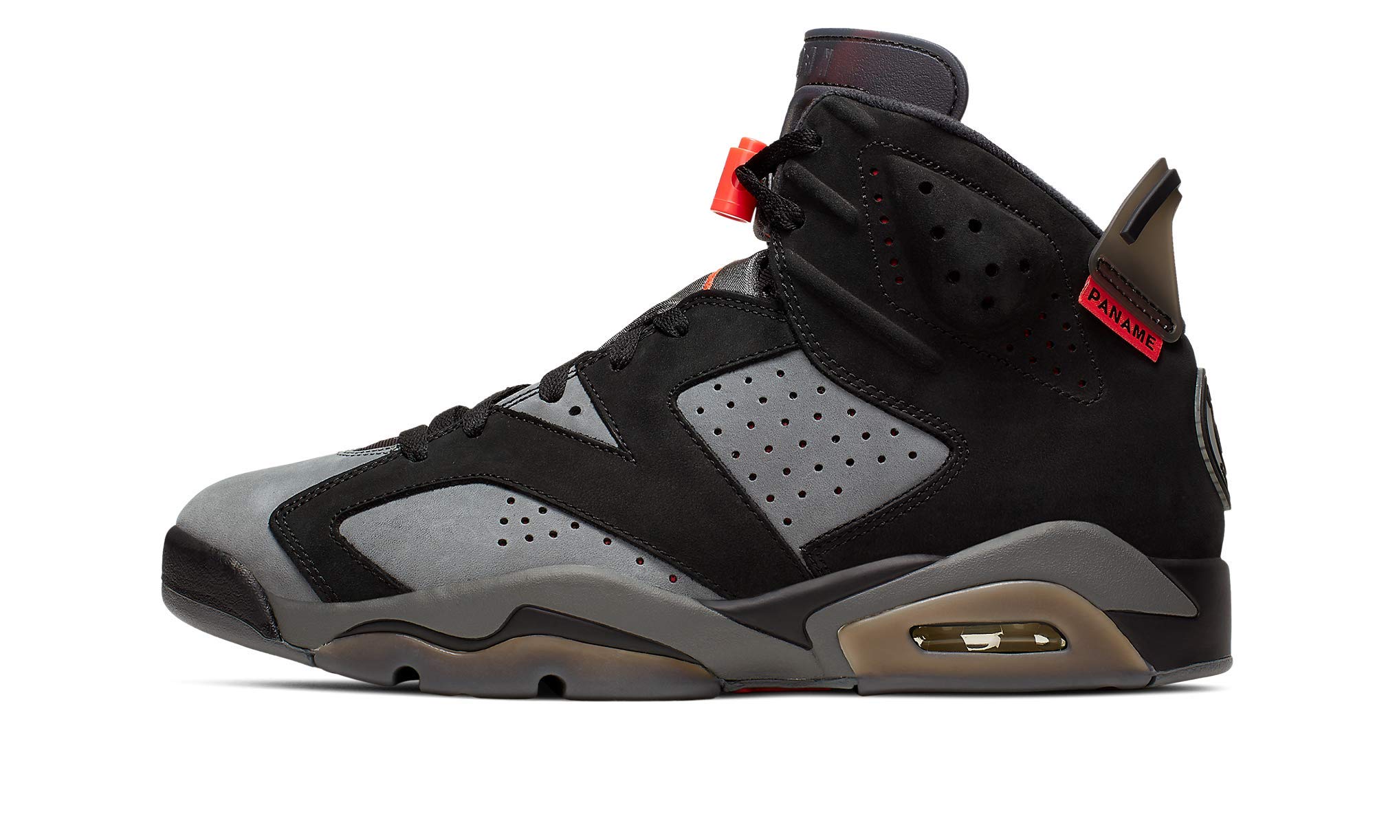 Jordan Air 6 Retro Basketball Shoes - Iron Grey/Infrared 23-Black 11 - Men's High-Top Sneakers for Streetwear & Court Performance